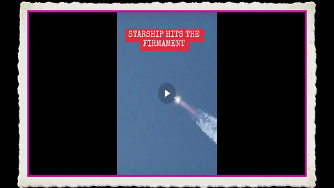 VIDEO OF A ROCKET HITTING THE FIRMAMENT