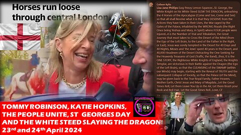 CRY FREEDOM TV: St Georges Day & White Steed Slaying Dragon 2024 🐴🐴🐴🐴