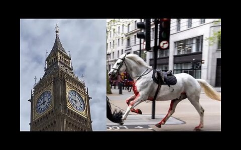 SOMETHING BIG IS COMING! 911 SYMBOLISM ON 4/24/24 (666)! BIG BEN STOPS WHILE BLOODY HORSES RUN FREE!