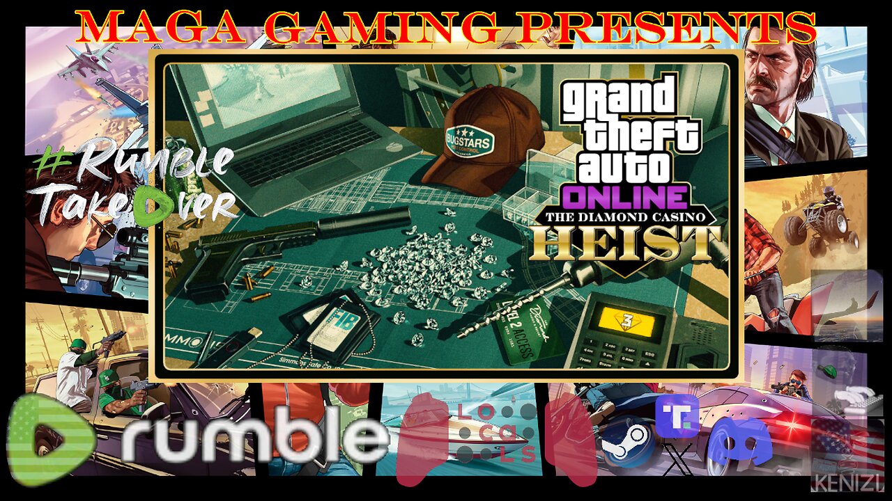 Rockstar RDO and GTAO Newswire, then some GTAO - Diamond Casino Heist Week: Tuesday w/ GamingChad and Takumi