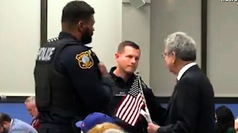 Resident ESCORTED OUT After Protesting NJ City Council's American Flag Decorum Ban