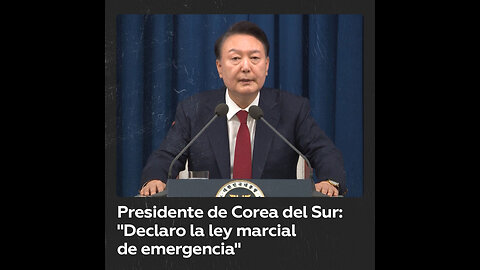 El presidente de Corea del Sur anuncia la introducción de la ley marcial