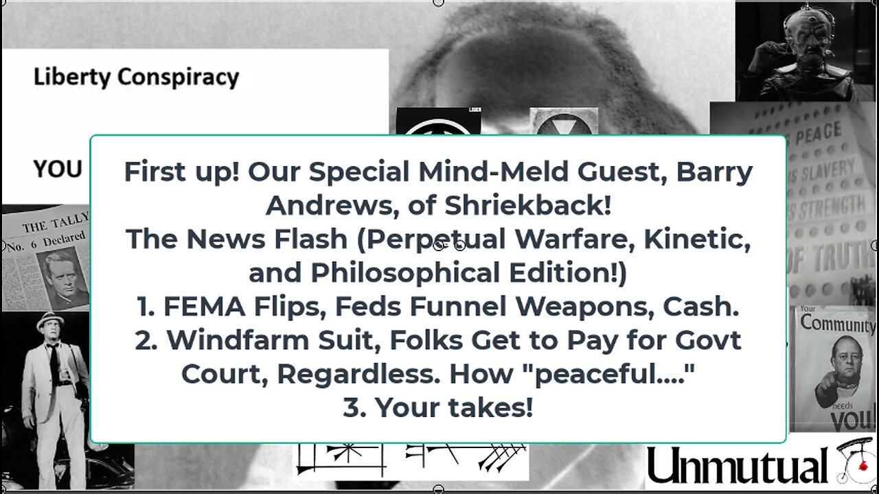 Liberty Conspiracy LIVE 10-3-24! Barry Andrews, of Shriekback! US Warmongering, Floods, Your Takes!