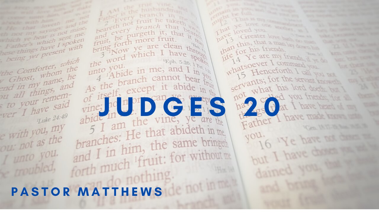 "Judges 20" | Abiding Word Baptist