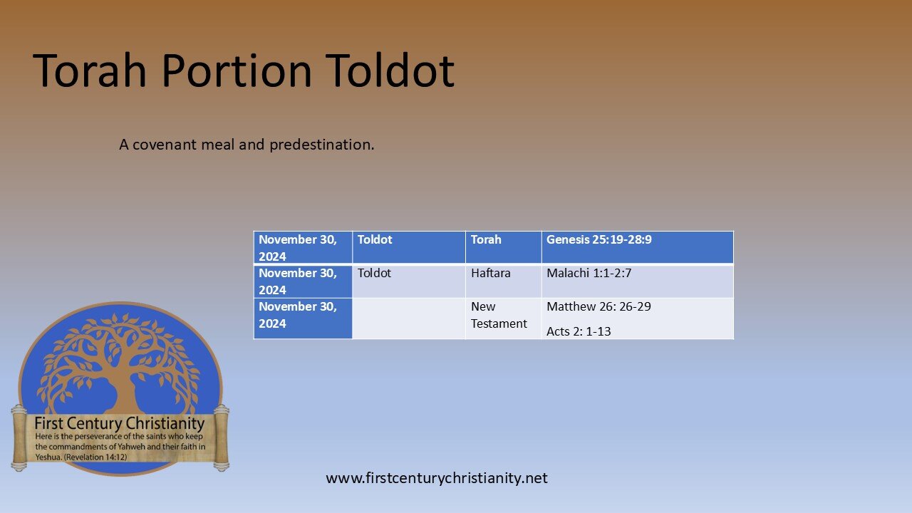 Messianic Torah Portion Toldot