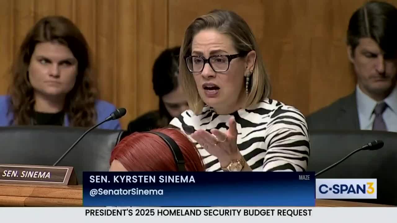 Sen. Sinema and Sec. Mayorkas Discuss How to Spend the $650 Million Taken from FEMA in 2024 for Migrants