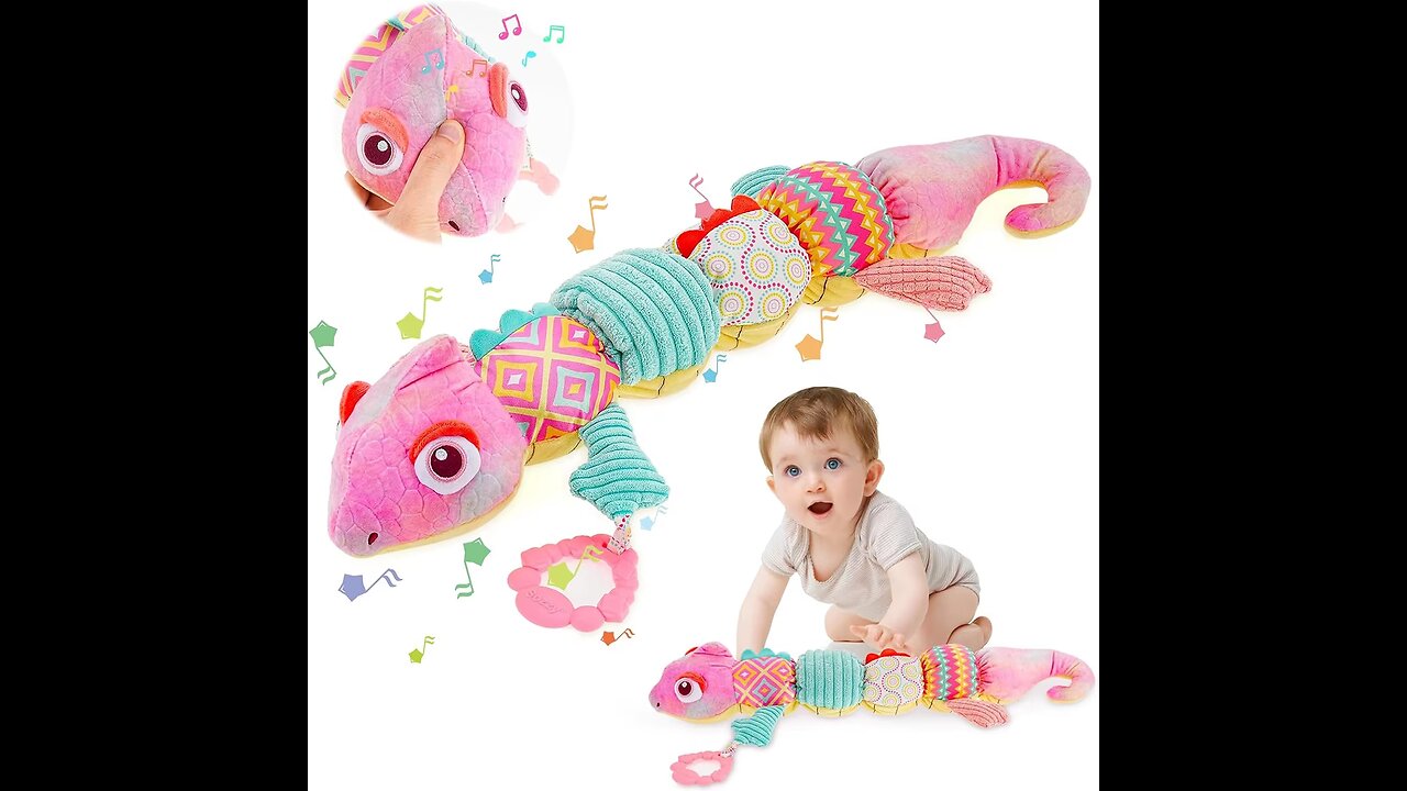 1PC Baby Toys Musical Chameleon, Infant Toys Stuffed Animal Toys