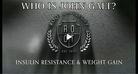DISCOVER THE ANSWER TO Insulin Resistance & Weight Gain | ROOT University. TY JGANON, SGANON