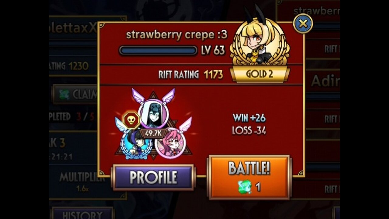 Road to Diamond Rank Skullgirls Mobile Gameplay