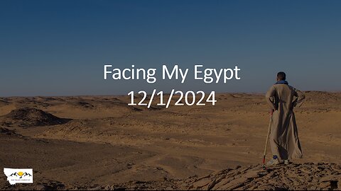 Bro. Peter Metzger - Facing My Egypt