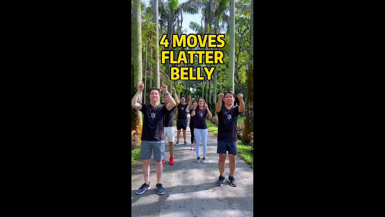 4 moves flatter belly 🔥