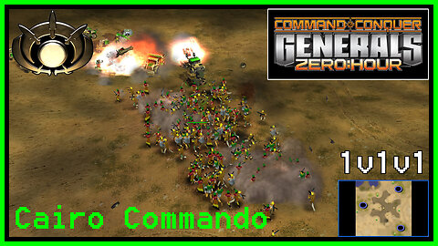 C&C Generals Zero Hour | Toxin General | 3-for-All | Hard | Cairo Commandos