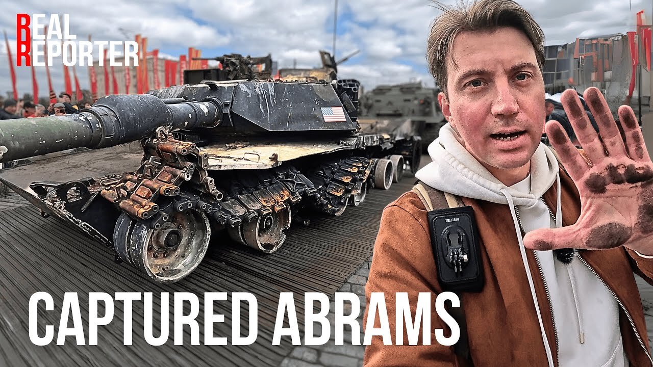 "Real Reporter" YT channel: Up-Close Look at Captured Abrams and Leopard in Moscow