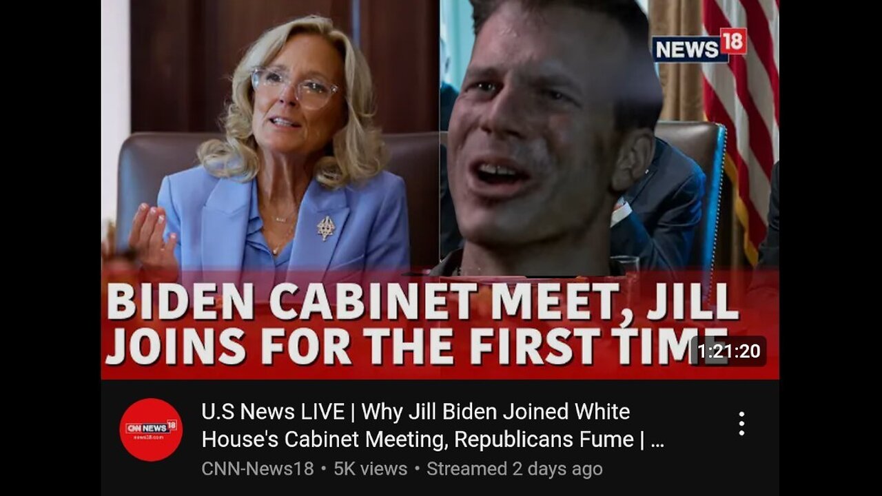 Jill Biden stole $500M in illegal Cabinet meeting as unelected president