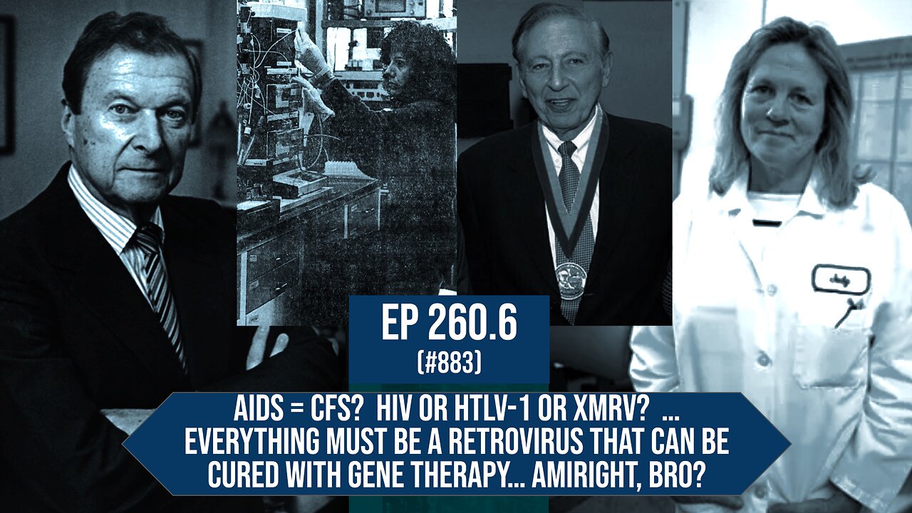 Ep 260.6: AIDS = CFS? HIV, HTLV-1, XMRV; Mikovits gallo levy DeFreitas more its all retroviruses bro