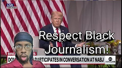 Why you attack black journalists & black congress? Trump Interview w/ 3 Ebonies of the NABJ part 1