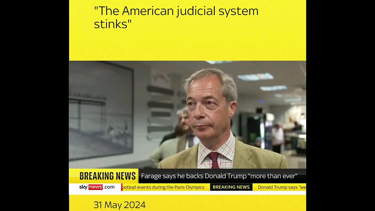 Nigel Farage says he is backing Donald Trump "more than ever" despite his conviction.