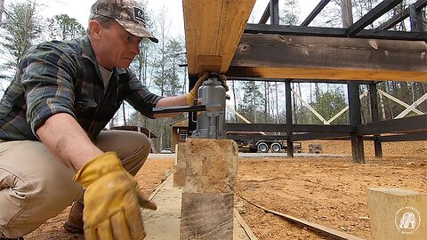 S2 EP30 | WOODWORK | TIMBER FRAME BASICS | REPAIRING THE POST FOR THE CABIN IN THE SMOKIES