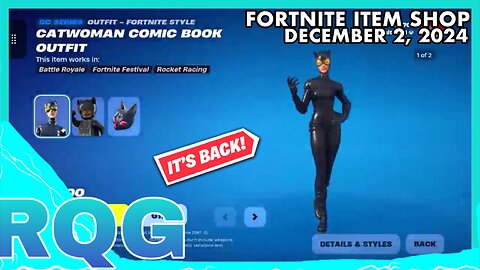 CATWOMAN IS FINALLY BACK+*NEW* SHOGUN X! FORTNITE ITEM SHOP (December 2, 2024)