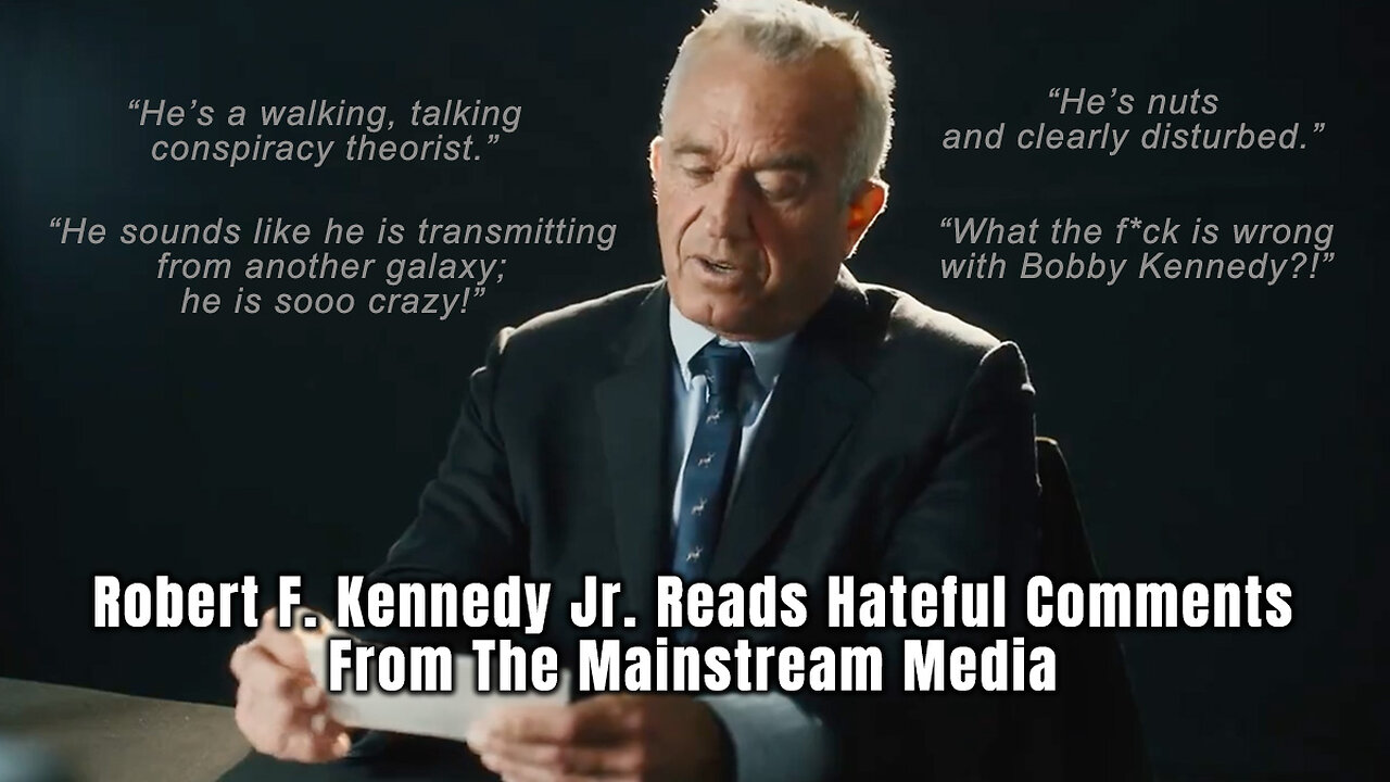 Robert F. Kennedy Jr. Reads Hateful Comments From The Mainstream Media