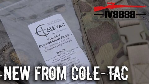 New for 2017: Cole-Tac Vulcan Suppressor Pouch