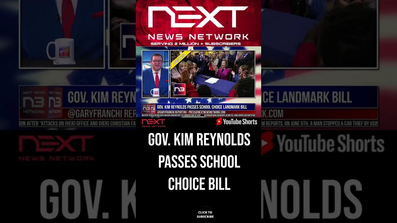 Gov. Kim Reynolds Passes School Choice Landmark Bill #shorts