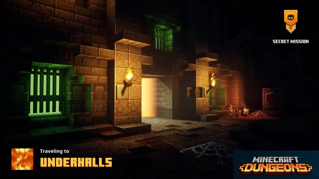 Secret mission Underhalls on Minecraft Dungeons