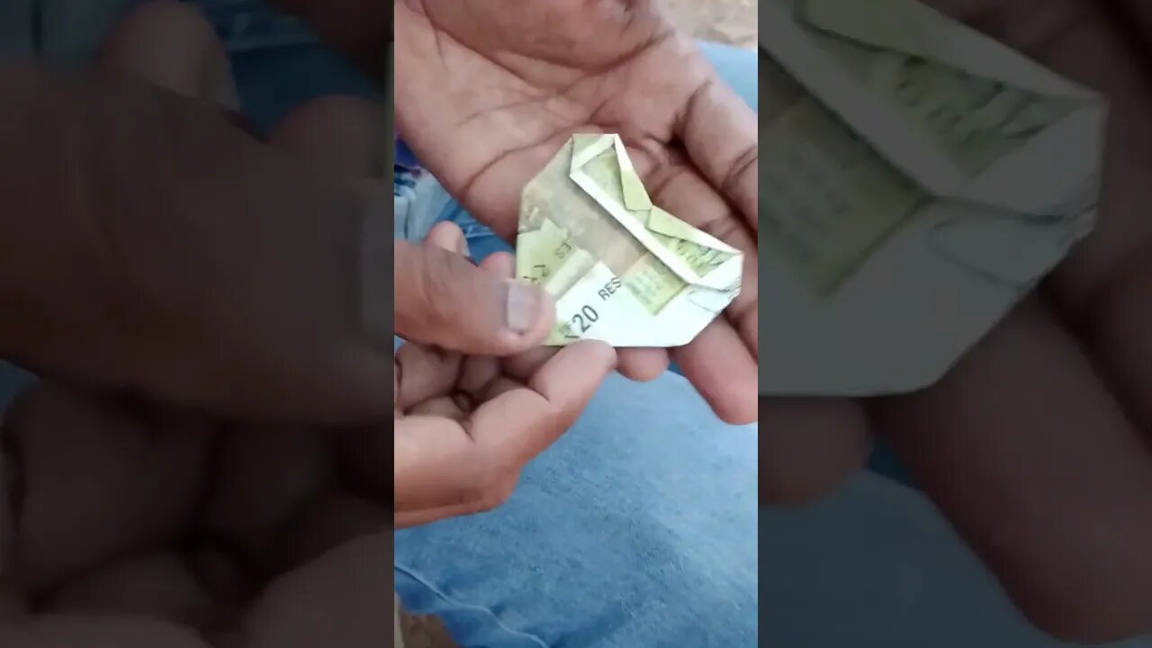 Single Heart Made Of New 20 Rupees Note | Single Heart | New 20 Rupees Note