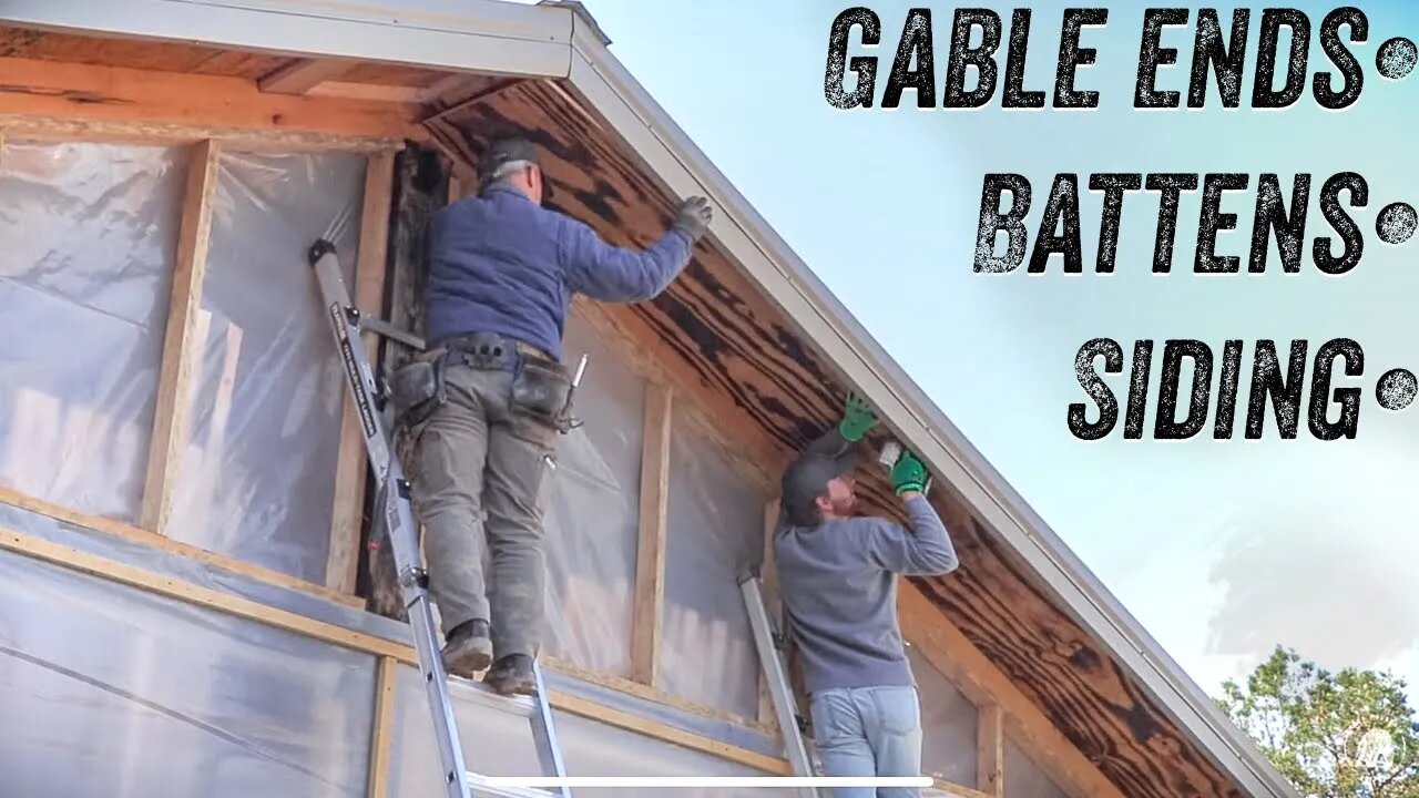 CABIN SIDING, BATTENS & GABLE ENDS | OFF GRID TIMBER FRAME | WOODWORK