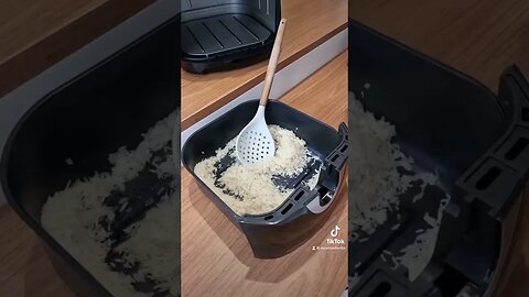 Arroz rápido na Air Fryer! Uma delícia e muito rápido de fazer