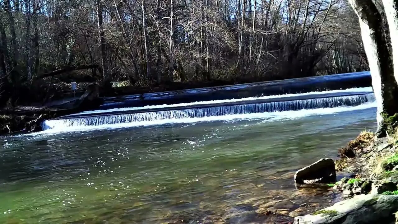 Little waterfall with relaxing sound