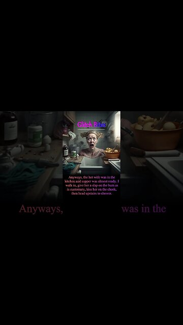 My Wife was cooking Dinner in the Kitchen & Bathroom?