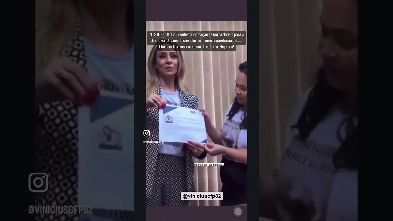 “HISTÓRICO!” OAB confirma indicação de um cachorro para a diretoria