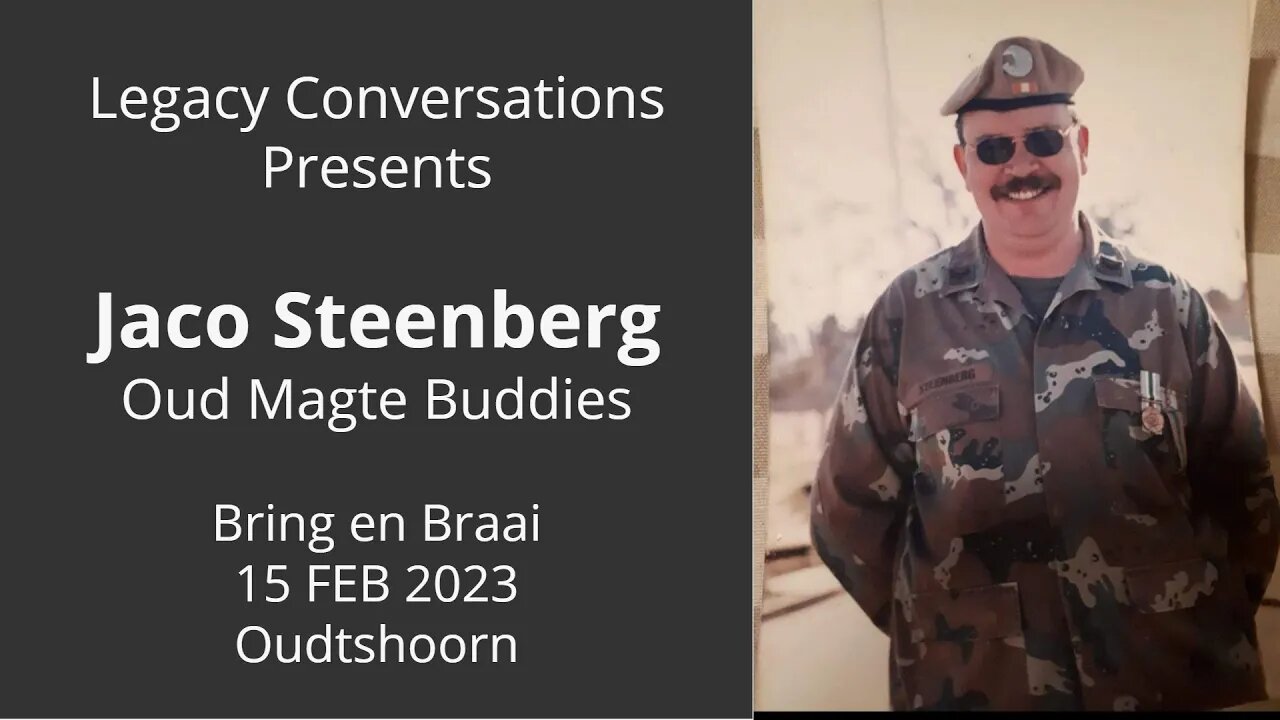 Legacy Partners - SA Weermag Vereeniging - Jaco Steenberg - Bring en Braai 15 FEB 2023 te Oudtshoorn