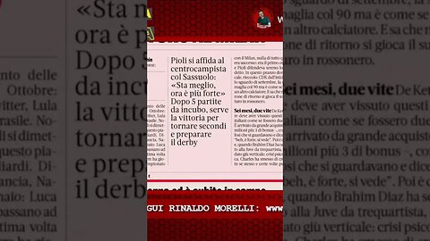 Milan-Sassuolo, il giorno di De Ketelaere