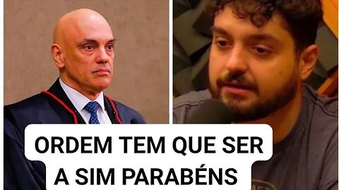 Alexandre de Moraes bota para moer parabéns tem que ter ordem na internet excluir conta por conta