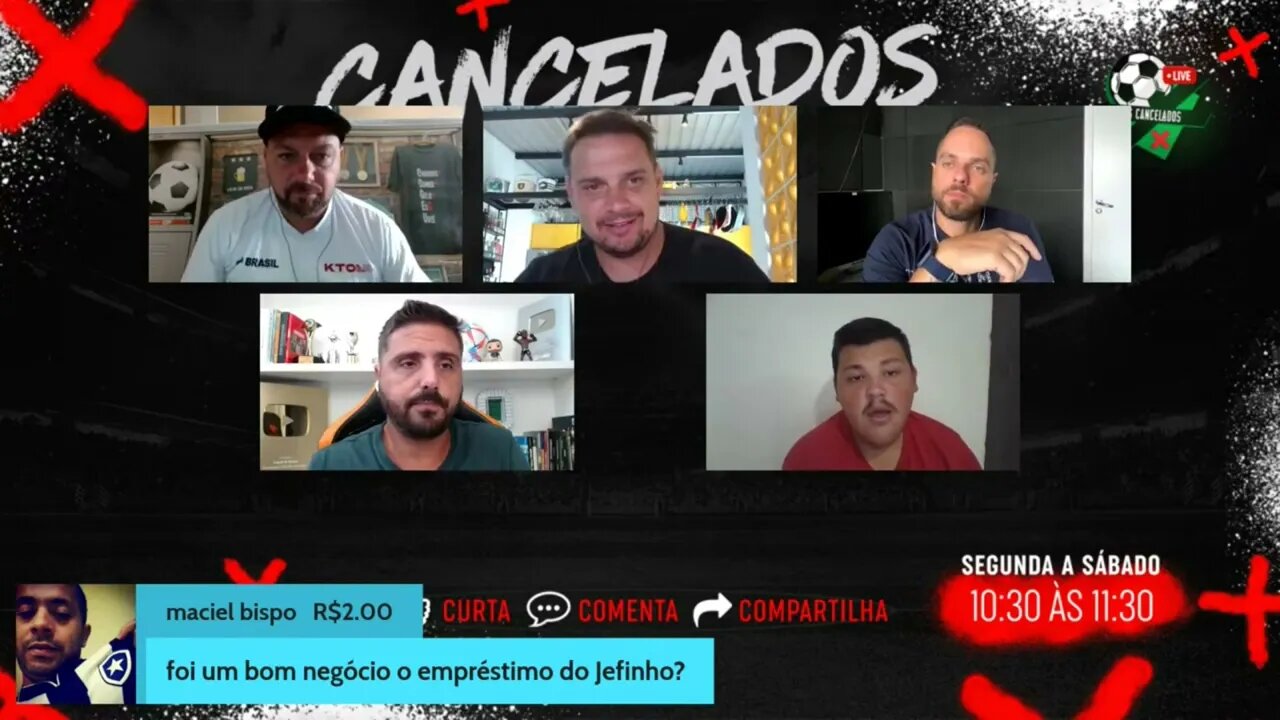 Os Cancelados 30/01/23 - Jorge Nicola fala sobre o empréstimo do Jeffinho ao Lyon da França