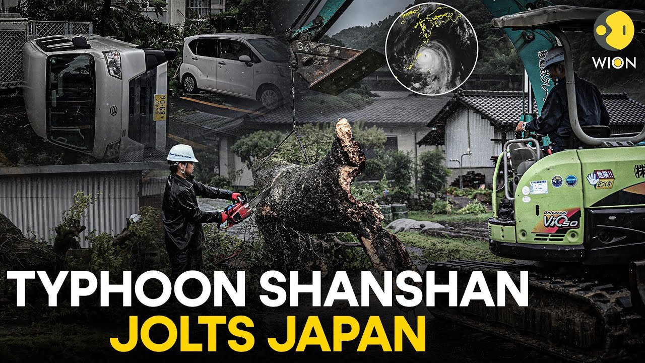 Typhoon Shanshan brings strong winds and rain to Japan's Kumamoto prefecture | WION Originals