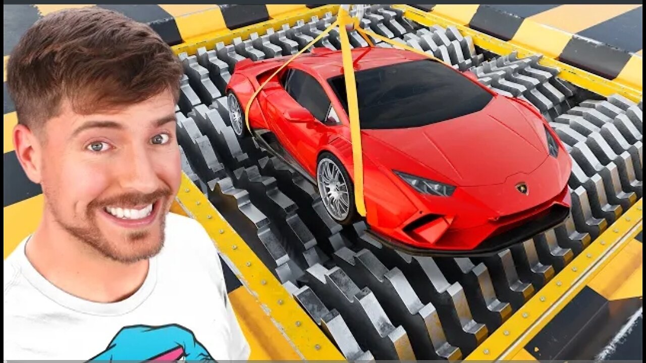 Lamborghini vs world's largest Shredder