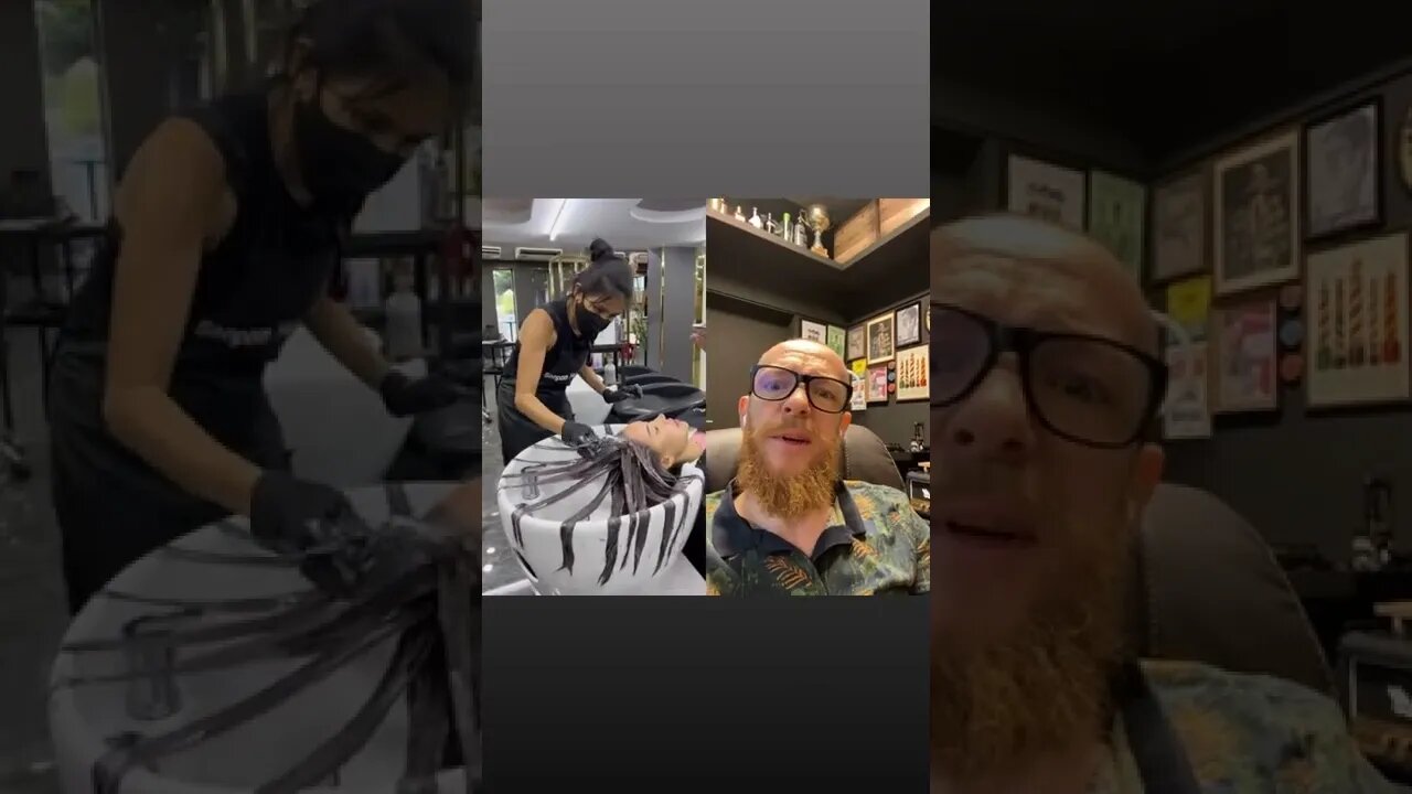 Hairdresser reacts to tik tok hair video #shorts