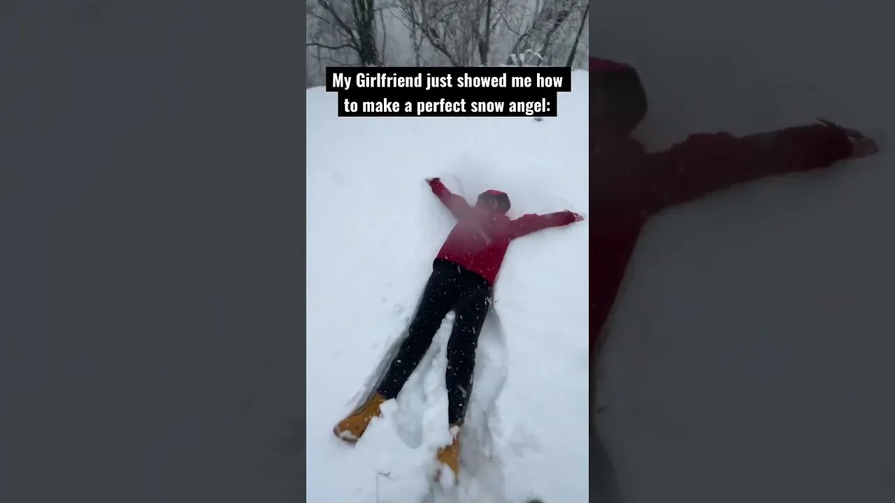 How to make a perfect Snow Angel ❄️👼🏼