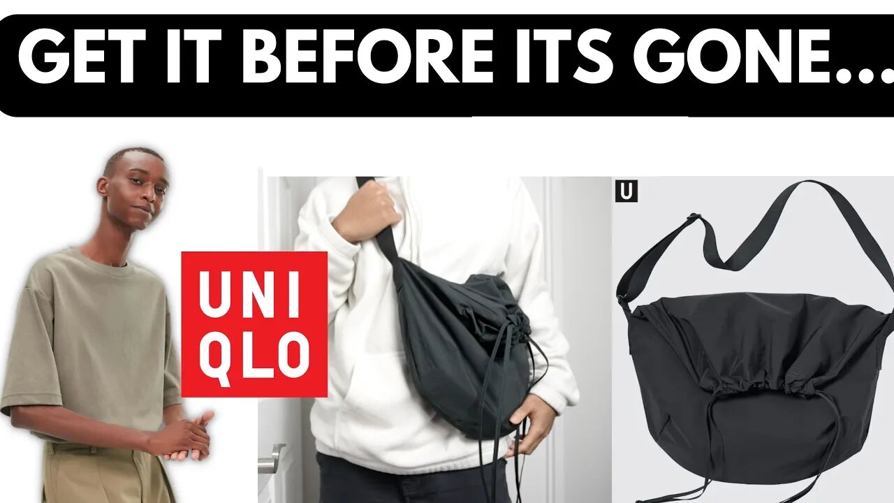 Uniqlo Drawstring Bag + Oversized T-shirt Airism Spring/Summer 2023 Review