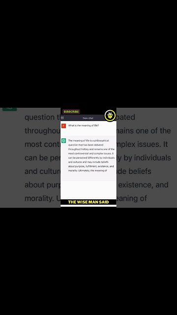 Chat-GPT Answers: What is the Meaning of Life | Motivation, Quotes, Wisdom, Poetry | Youtube WMS