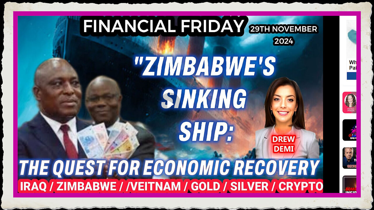 ZIMBABWE'S SINKING SHIP THE QUEST FOR ECONOMIC RECOVERY WITH DREW DEMI