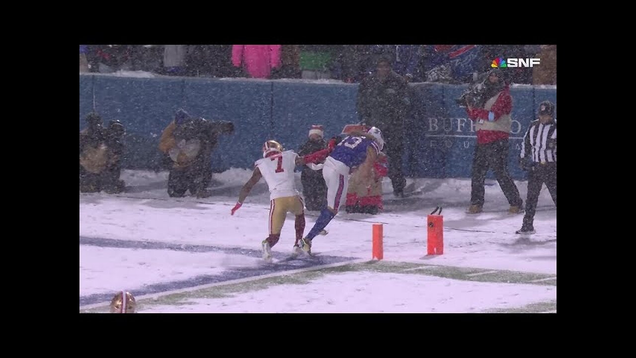 Mack Hollins' toe-tap TD catch vs. Ward boosts Bills' lead to 20-3 over 49ers