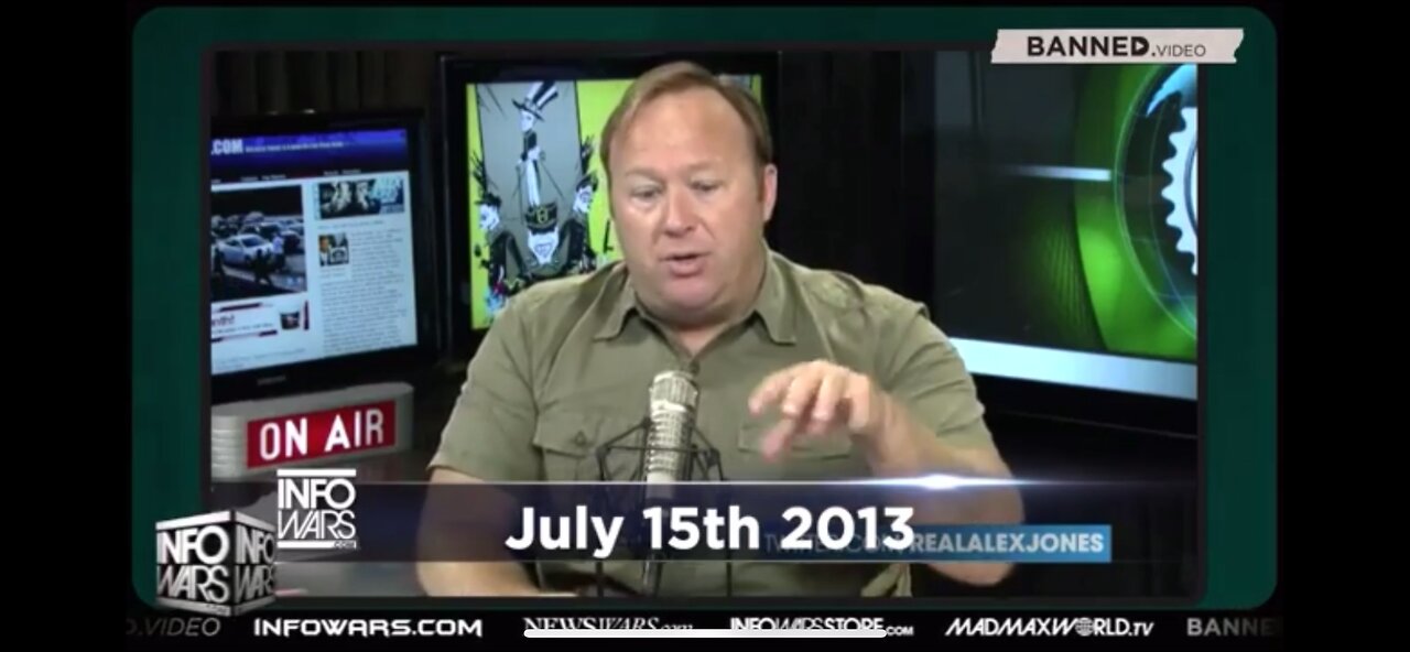 Alex Jones talking about the sexualization of children back on July 15, 2013