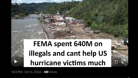 FEMA spend 640.9M on illegals not much left for hurricane victims