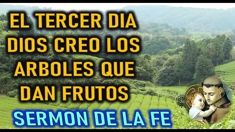 EL TERCER DIA, DIOS CREO LOS ARBOLES QUE DAN FRUTOS - SERMON DE SAN ANTONIO DE PADUA PARTE 4