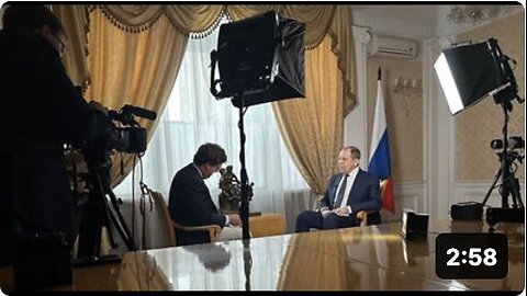 Tucker's back in Russia for an interview with Foreign Minister Sergey Lavrov soon