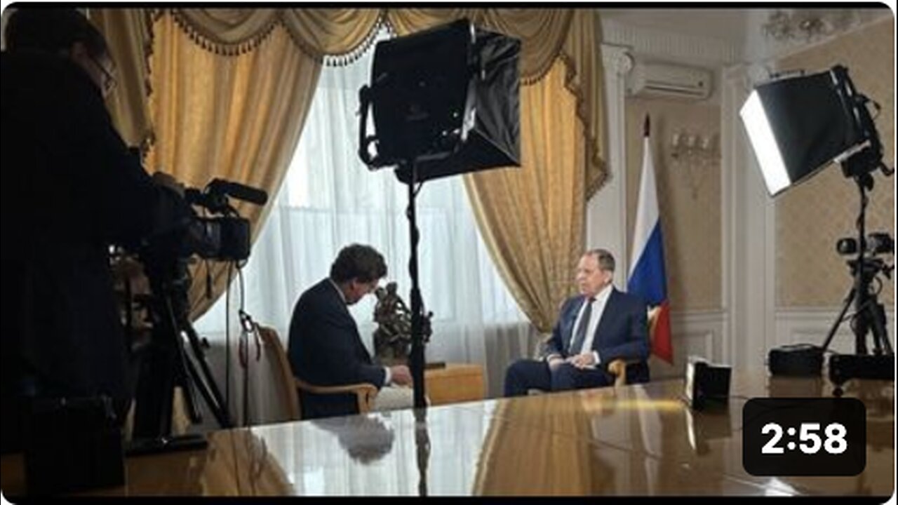 Tucker's back in Russia for an interview with Foreign Minister Sergey Lavrov soon